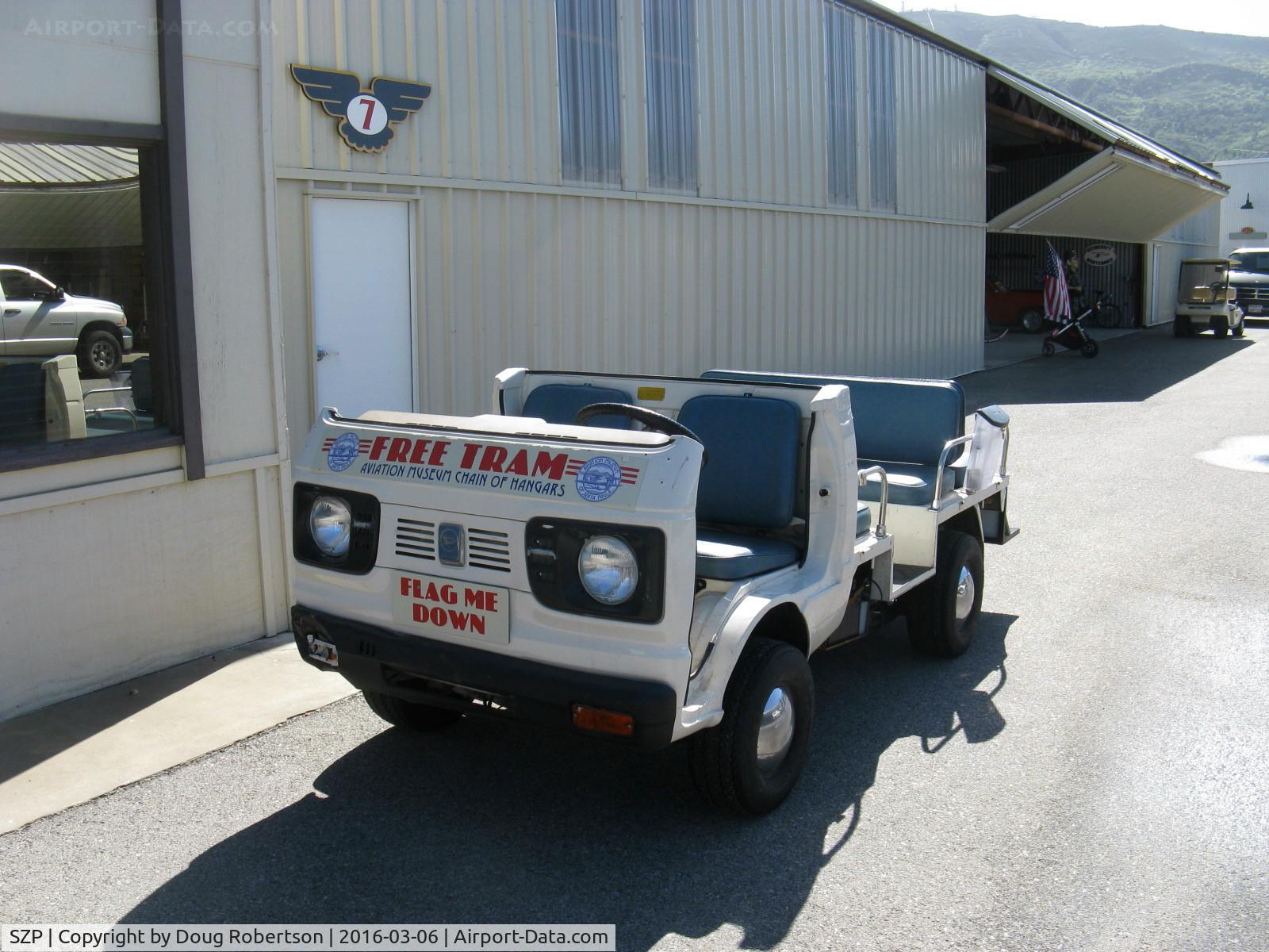 Santa Paula Airport (SZP) - Aviation Museum of Santa Paula-First Sunday every month-Open 10-3, Rain cancels, Electric tram with driver will transport visitors to Museum Open  Hangars, or you may walk. 