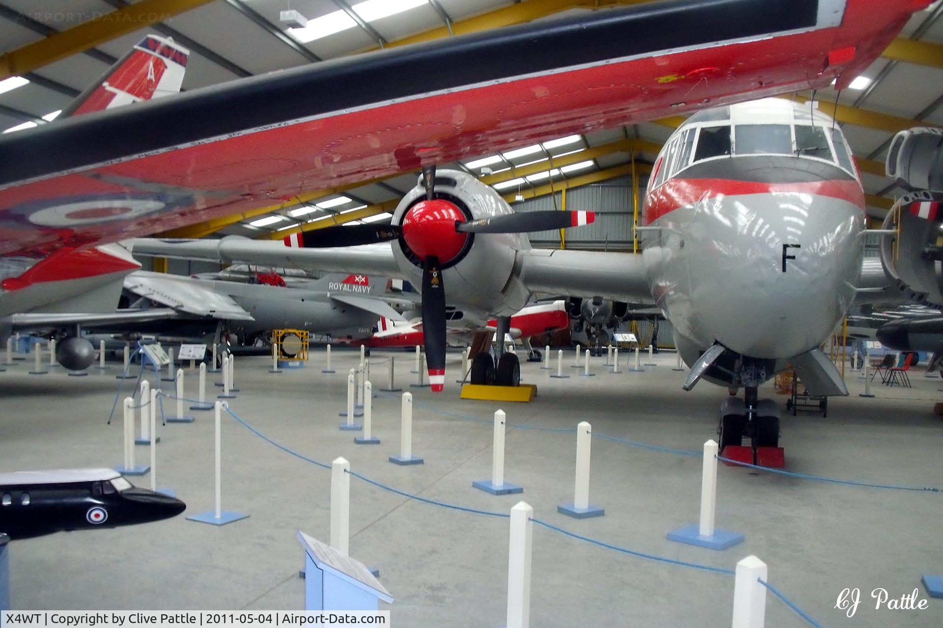 X4WT Airport - Inside one of the display hangars at the Newark Air Museum, Winthorpe, Nottinghamshire. X4WT