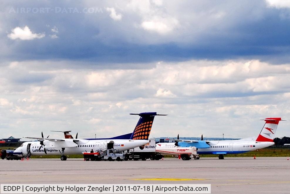 Leipzig/Halle Airport, Leipzig/Halle Germany (EDDP) - View to apron 1 west....