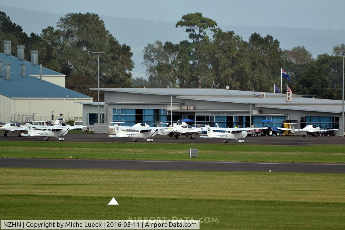 Hamilton International Airport, Hamilton New Zealand (NZHN) - Lots of GA aircraft