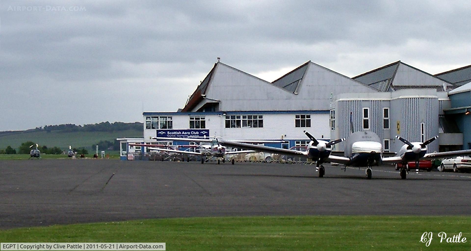 Perth Airport (Scotland), Perth, Scotland United Kingdom (EGPT) - The apron at Perth EGPT in May 2011