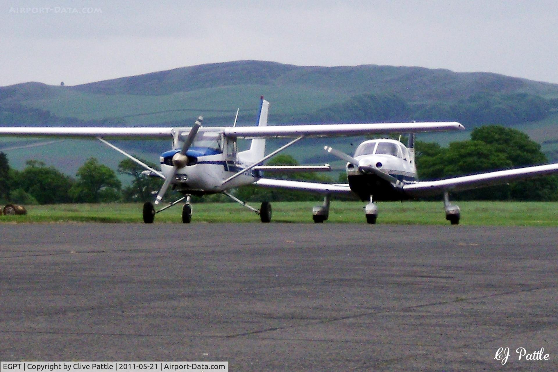 Perth Airport (Scotland), Perth, Scotland United Kingdom (EGPT) - The apron at Perth EGPT in May 2011