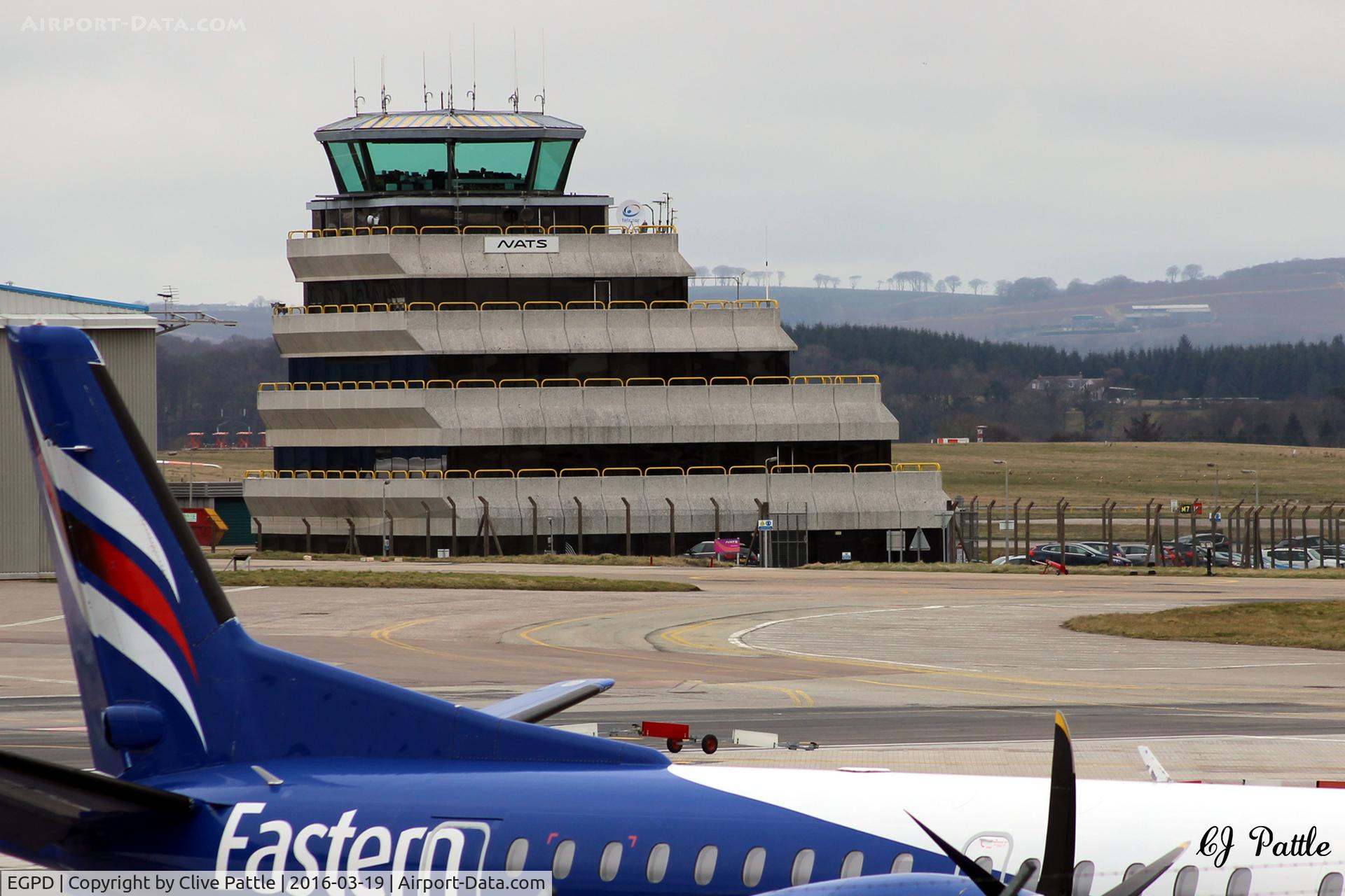 Aberdeen Airport, Aberdeen, Scotland United Kingdom (EGPD) - The 'Wedding Cake' Control Tower at Aberdeen EGPD