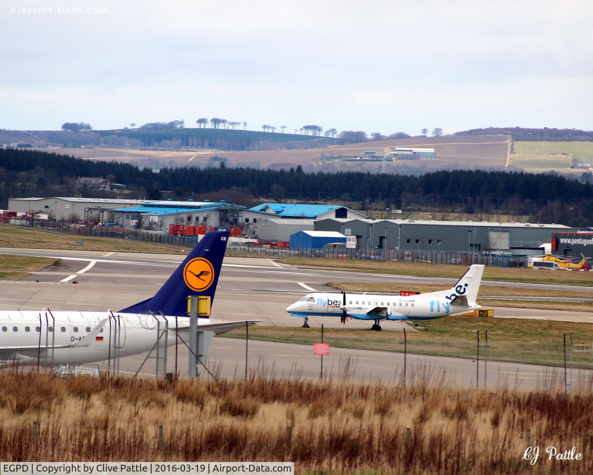 Aberdeen Airport, Aberdeen, Scotland United Kingdom (EGPD) - Looking north at Aberdeen EGPD