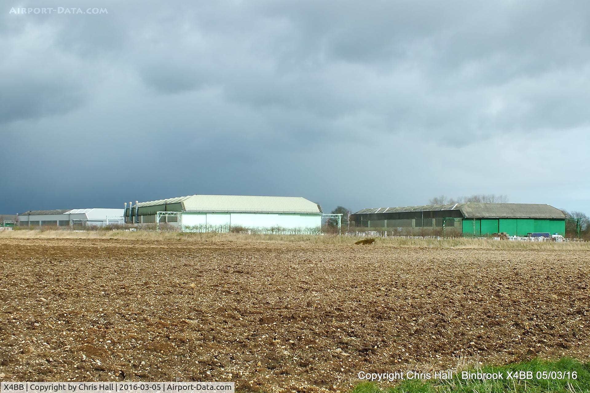 X4BB Airport - the surviving hangars at the former RAF Binbrook