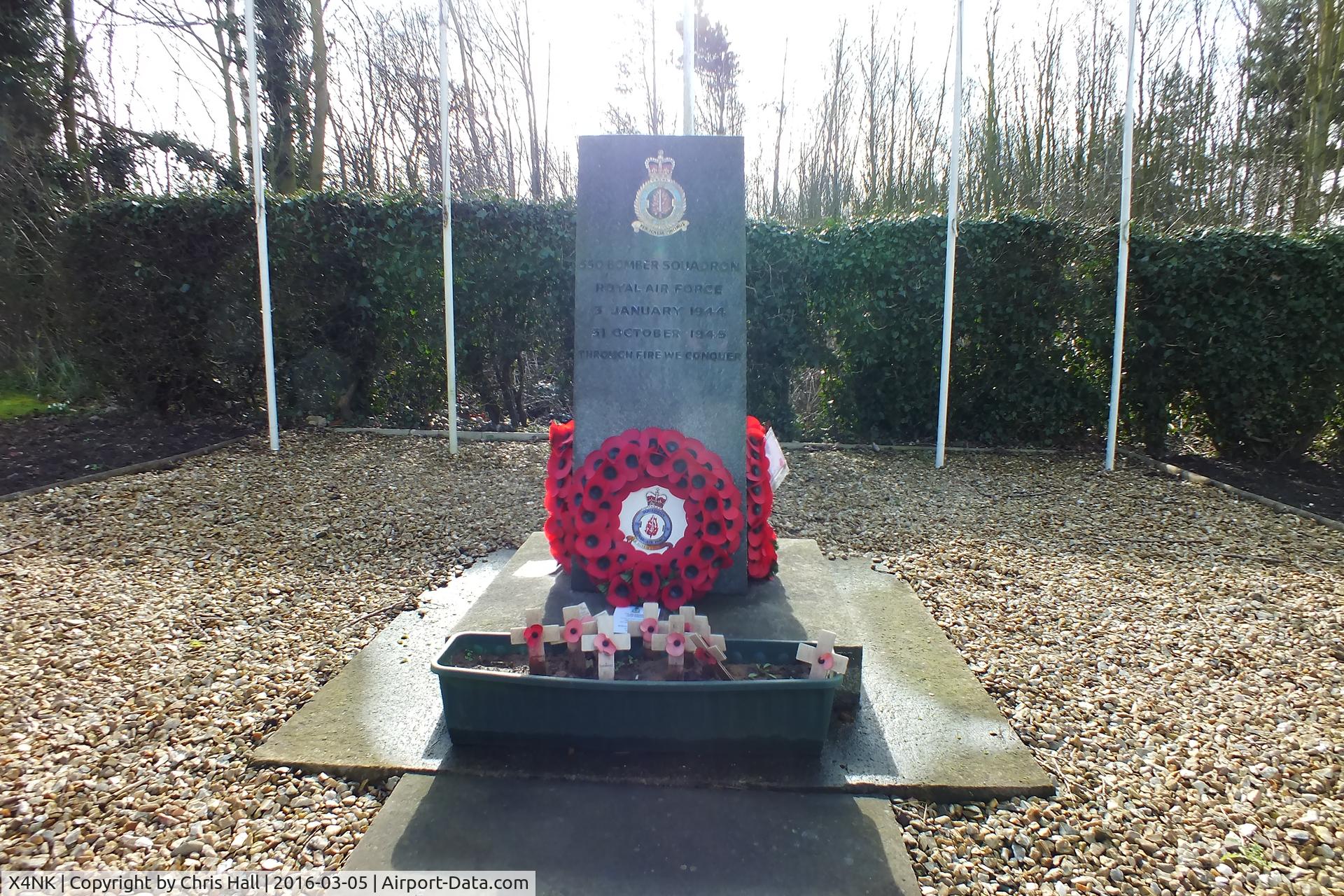 X4NK Airport - memorial at the former RAF North Killingholme
