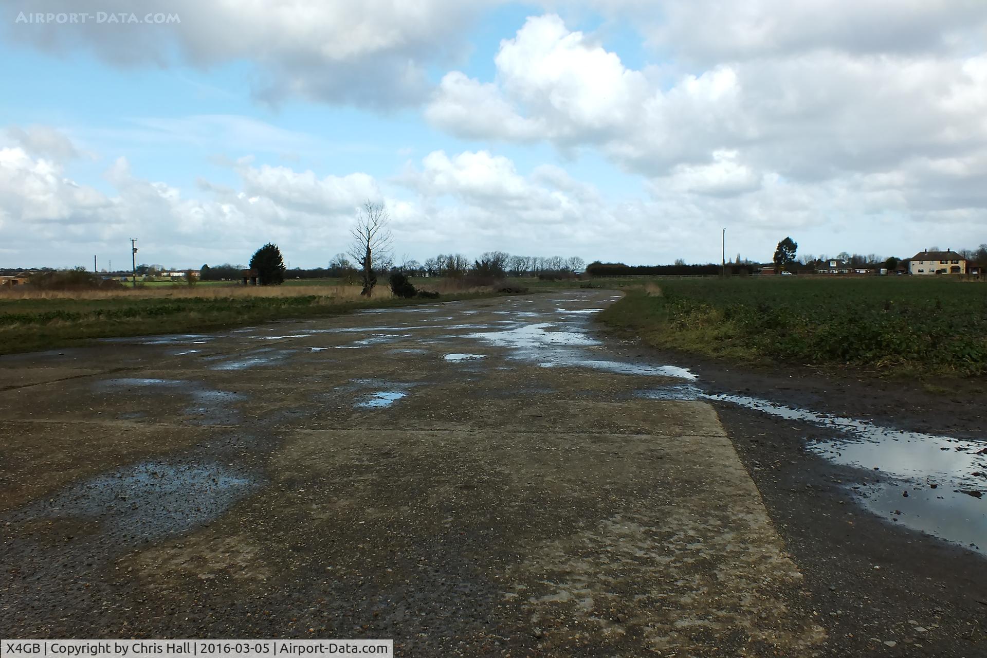 X4GB Airport - North East peri track at the former RAF Grimsby