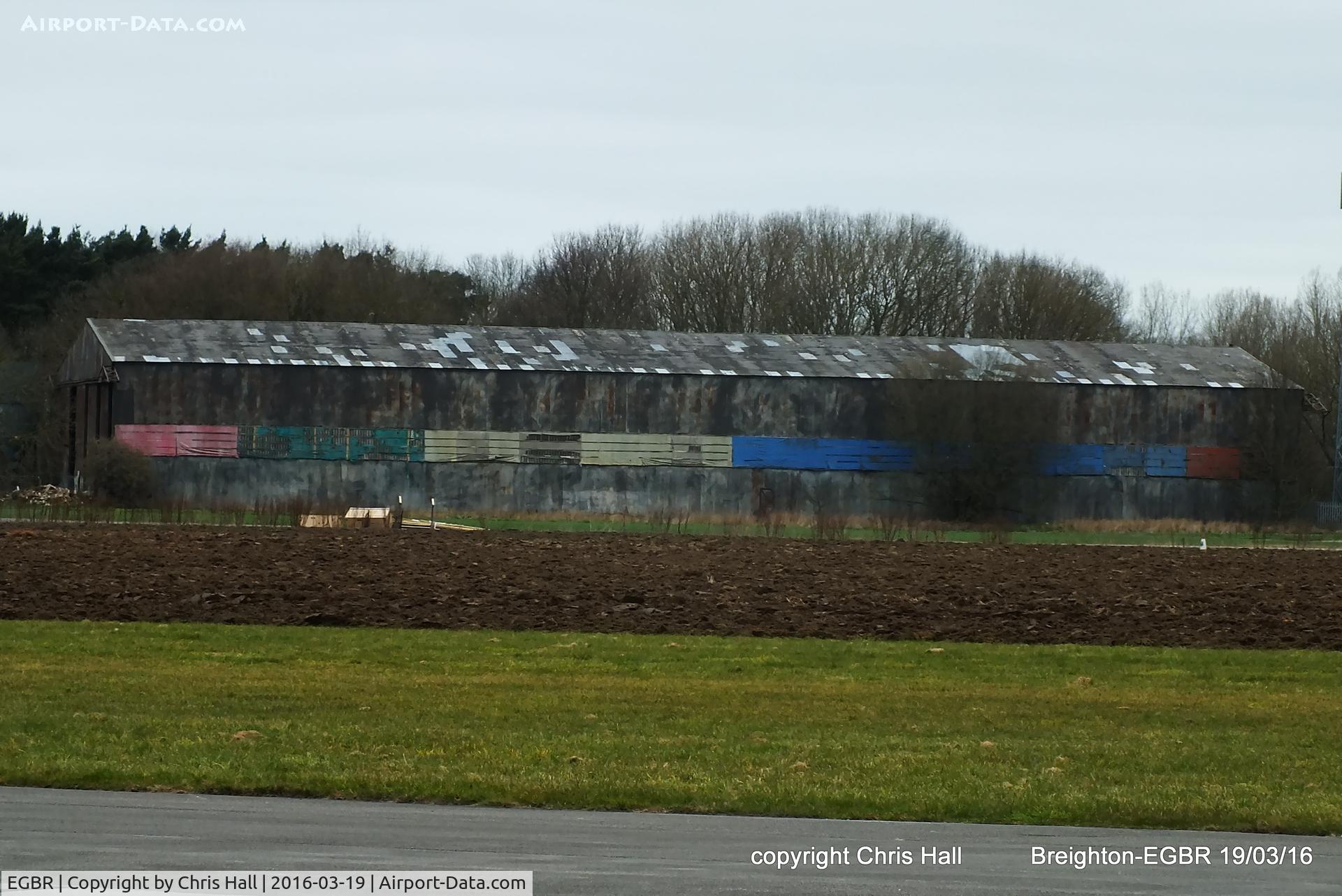 EGBR Airport - the only surviving WWII hangar at Breighton