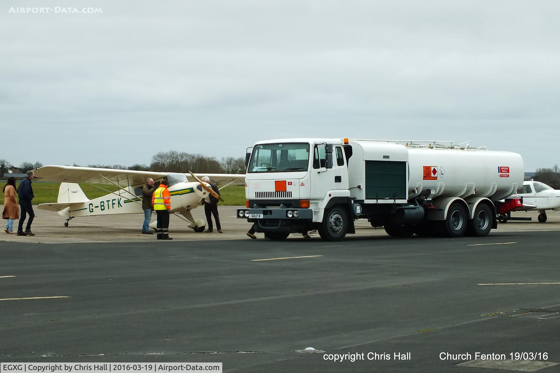 RAF Church Fenton Airport, Church Fenton, England United Kingdom (EGXG) - fueling up at Church Fenton