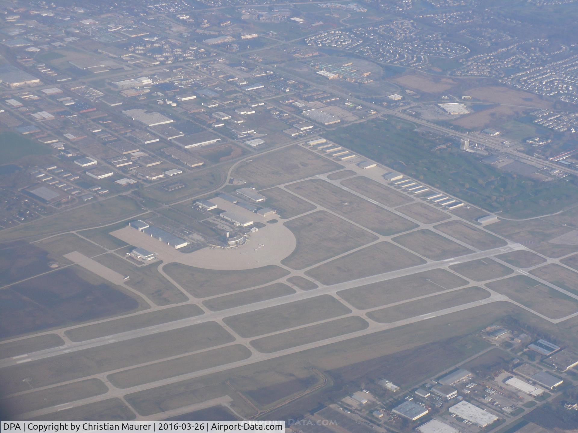 Dupage Airport (DPA) - Dupage Airport taken from N703SK, A CRJ-700