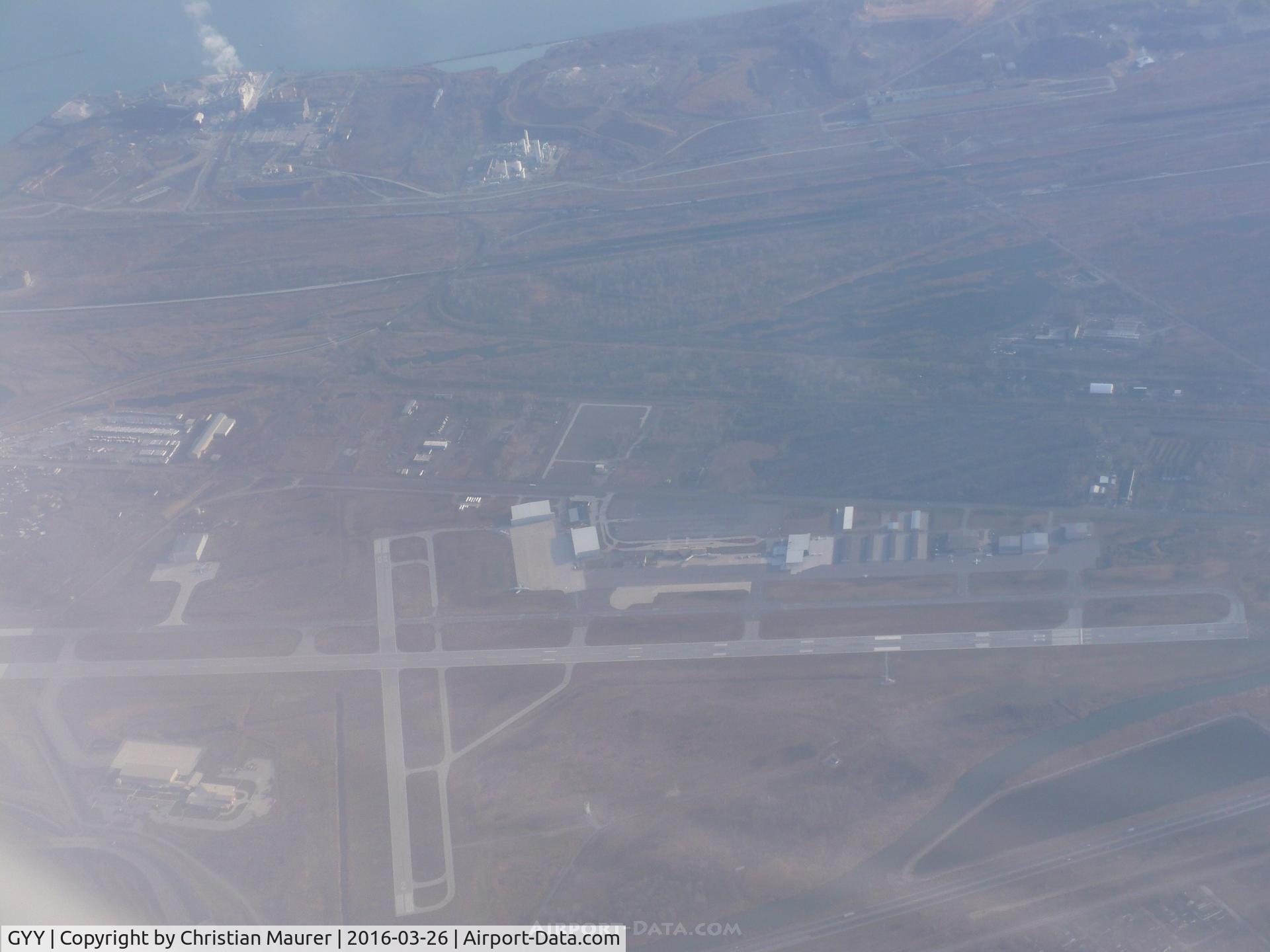 Gary/chicago International Airport (GYY) - Gary Indiana Intl Airport Taken from N703SK, A CRJ-700