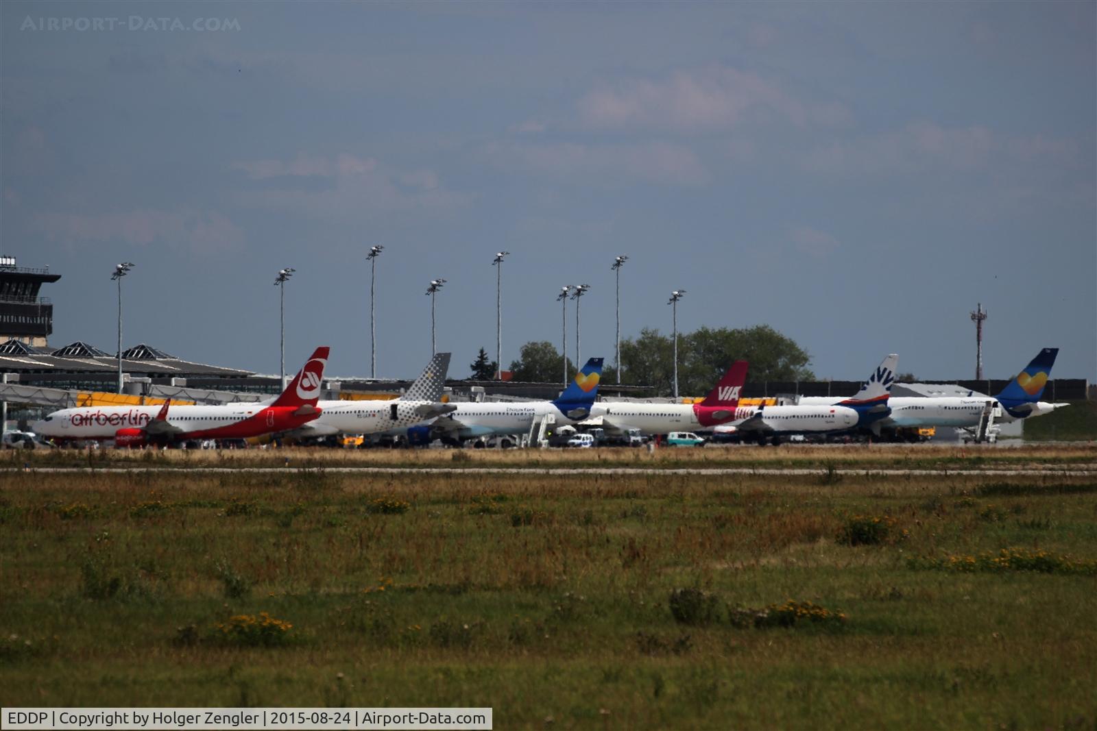 Leipzig/Halle Airport, Leipzig/Halle Germany (EDDP) - Four nations summer view on apron 1....