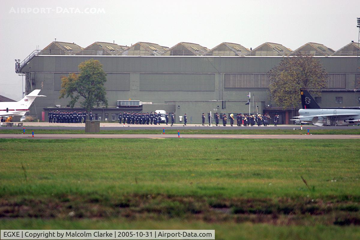 RAF Leeming Airport, Leeming Bar, England United Kingdom (EGXE) - During the disbandment ceremony for 11 Squadron RAF at Leeming on October 31st 2005 - taken through a loooooong lens!
