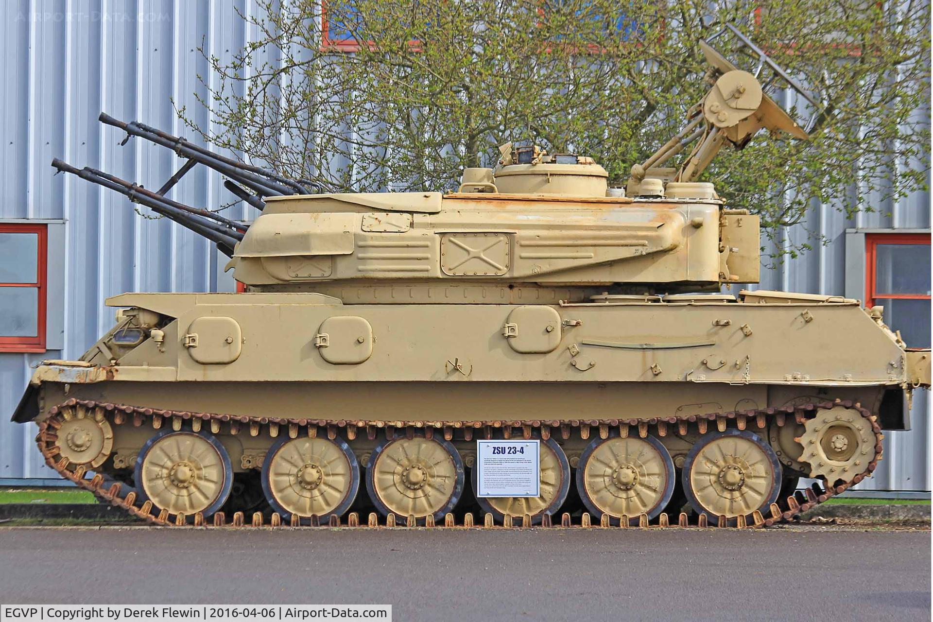 AAC Middle Wallop Airfield Airport, Andover, England United Kingdom (EGVP) -  ZSU-23-4 
