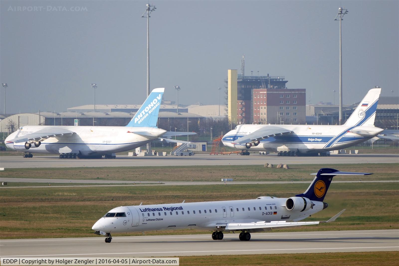 Leipzig/Halle Airport, Leipzig/Halle Germany (EDDP) - View over rwy 08L to apron 3....