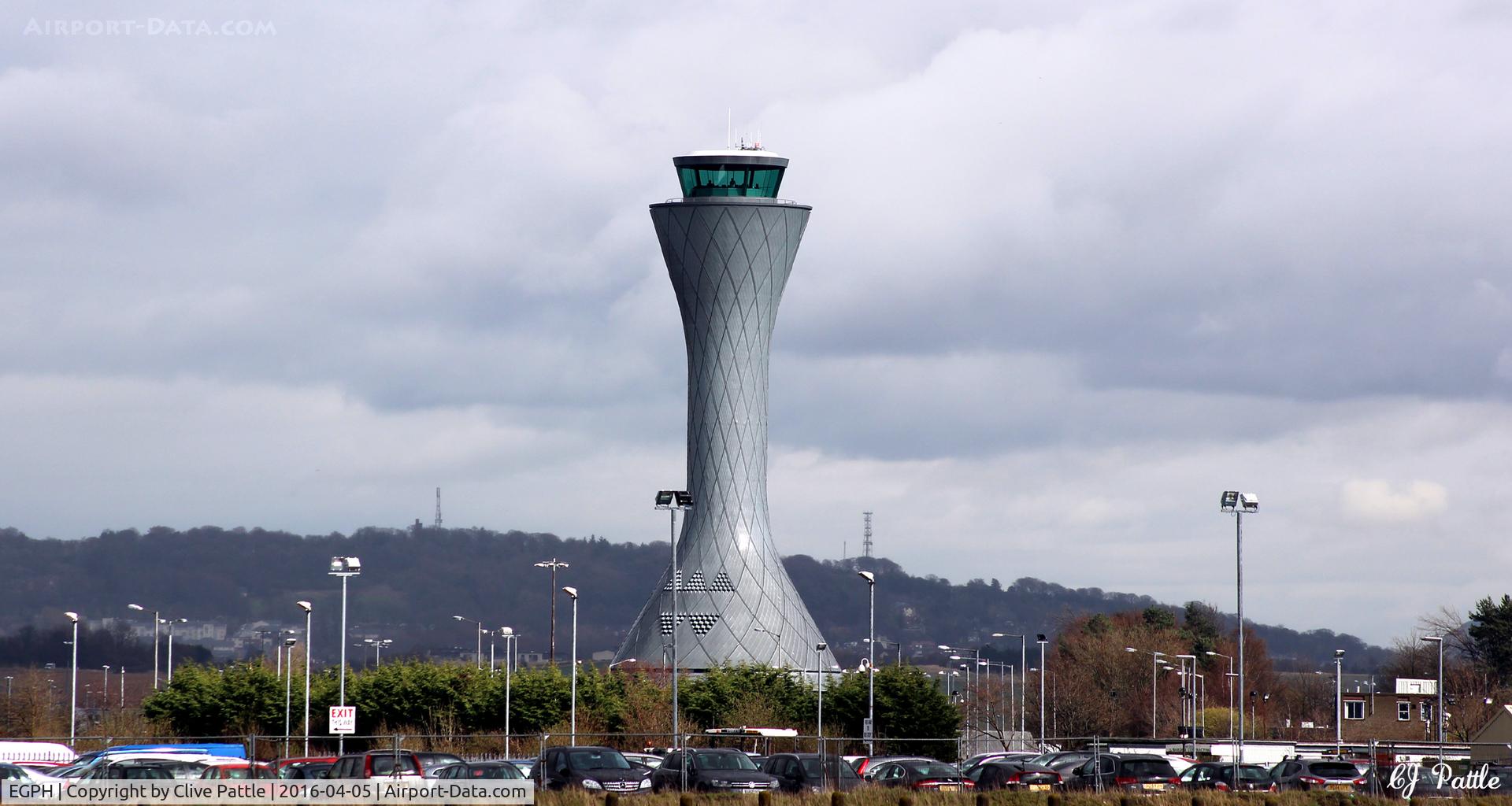 Edinburgh Airport, Edinburgh, Scotland United Kingdom (EGPH) - Tower view at Edinburgh EGPH looking north