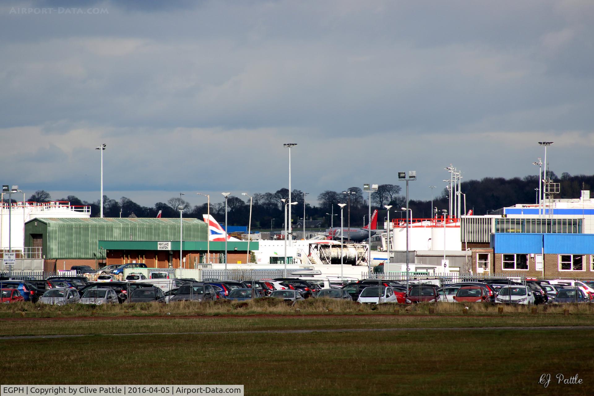 Edinburgh Airport, Edinburgh, Scotland United Kingdom (EGPH) - Terminal view from south at Edinburgh EGPH