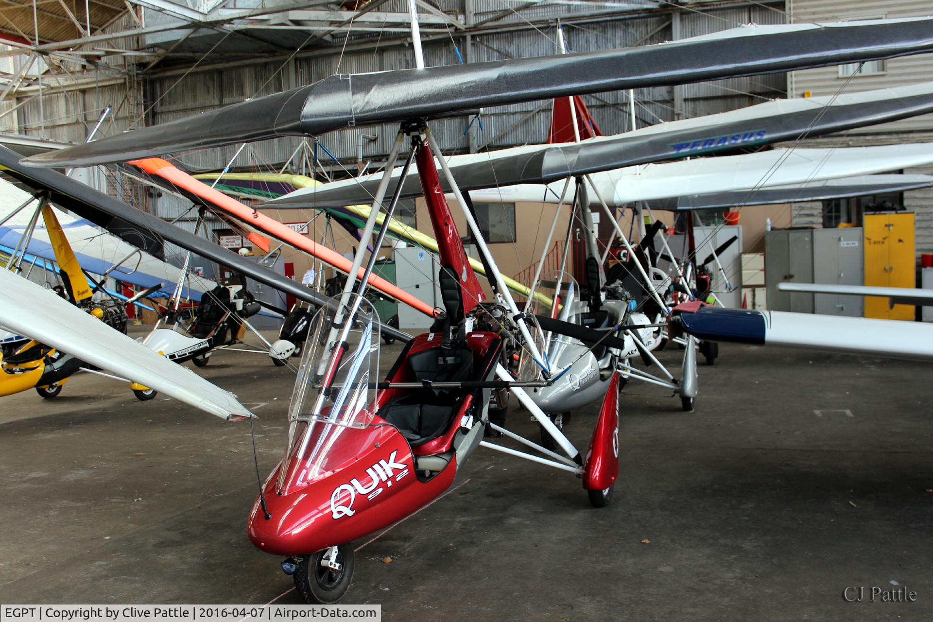 Perth Airport (Scotland), Perth, Scotland United Kingdom (EGPT) - Microlight hangarage at Perth EGPT