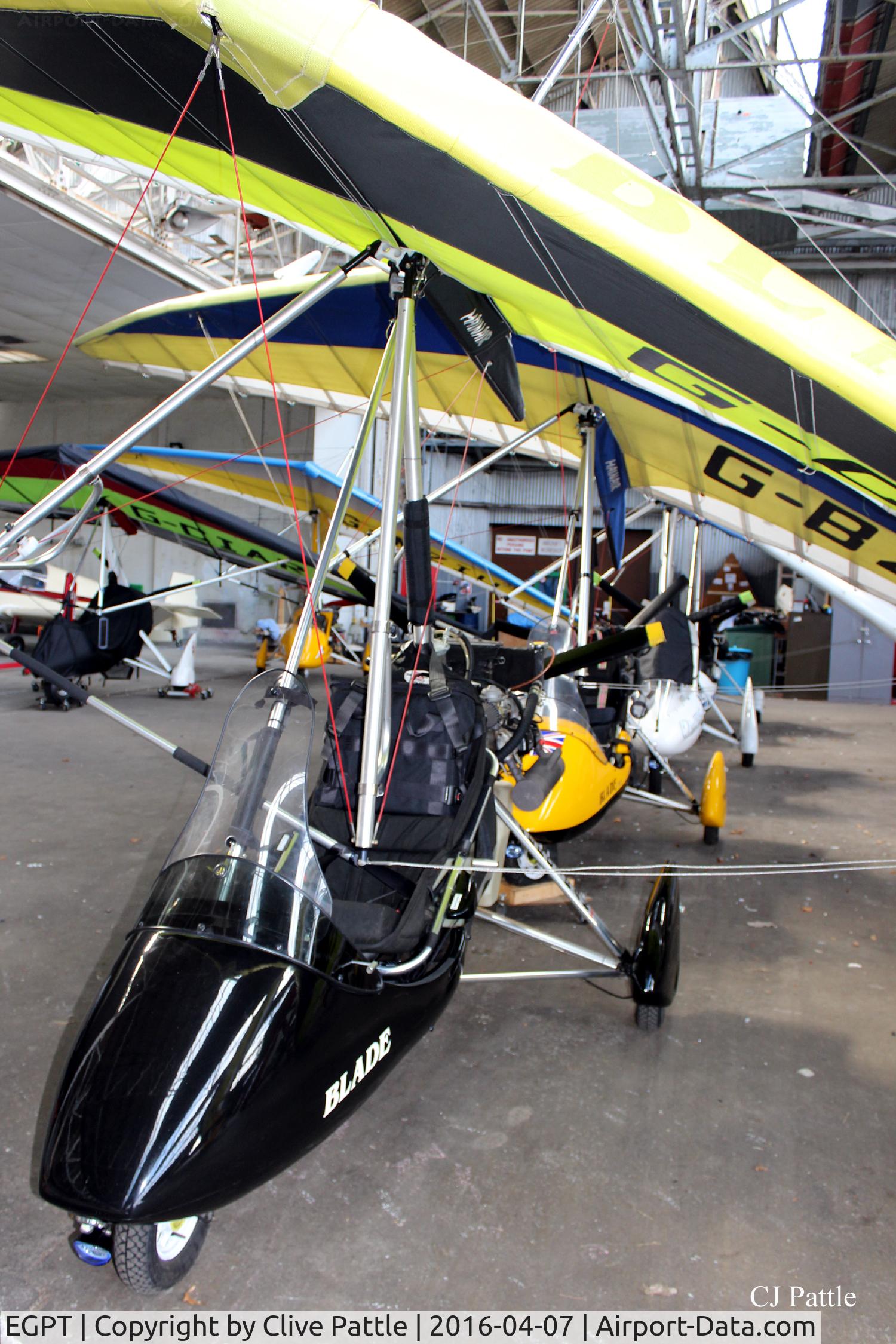 Perth Airport (Scotland), Perth, Scotland United Kingdom (EGPT) - Microlight hangarage at Perth EGPT