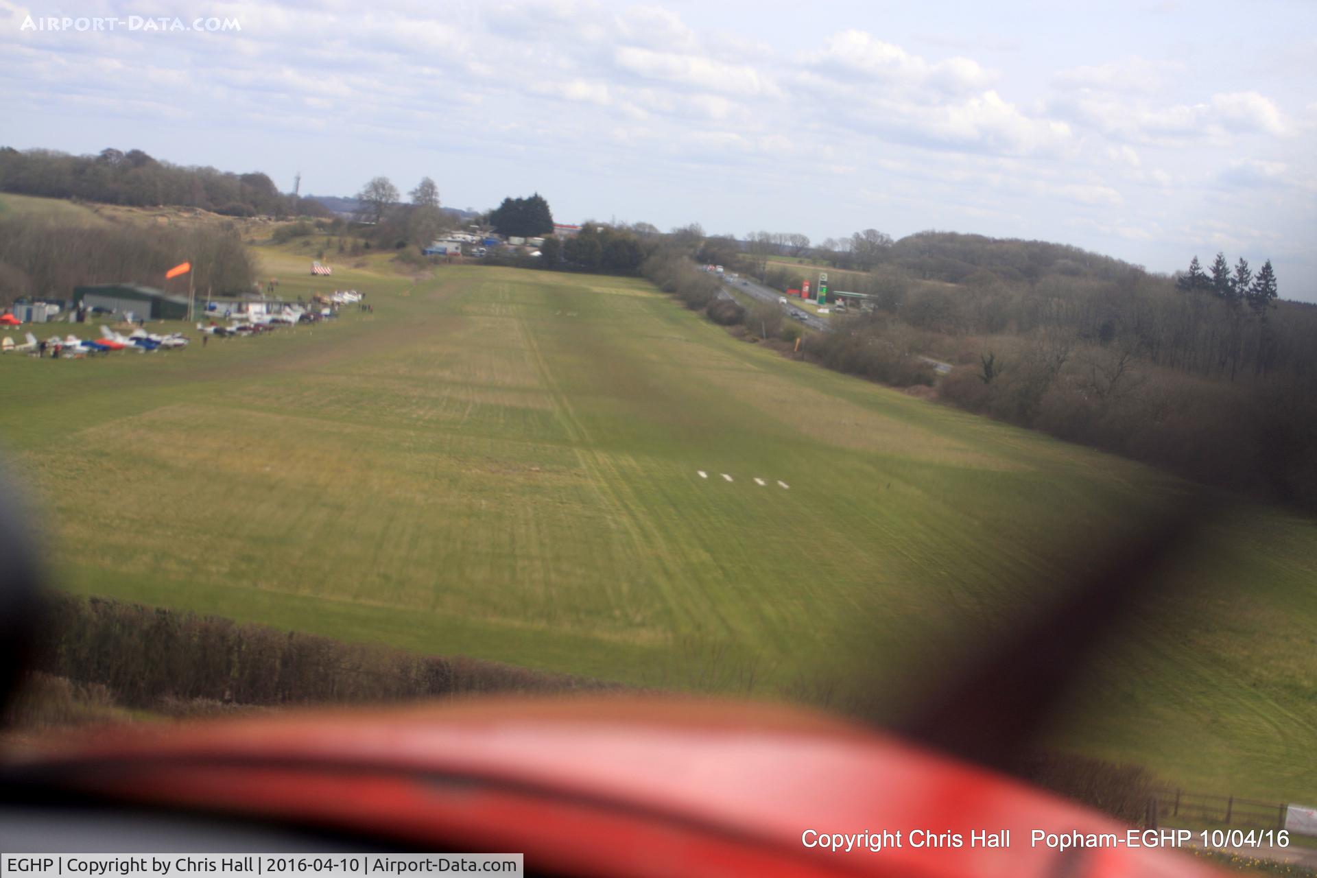 Popham Airfield Airport, Popham, England United Kingdom (EGHP) - on finals at popham