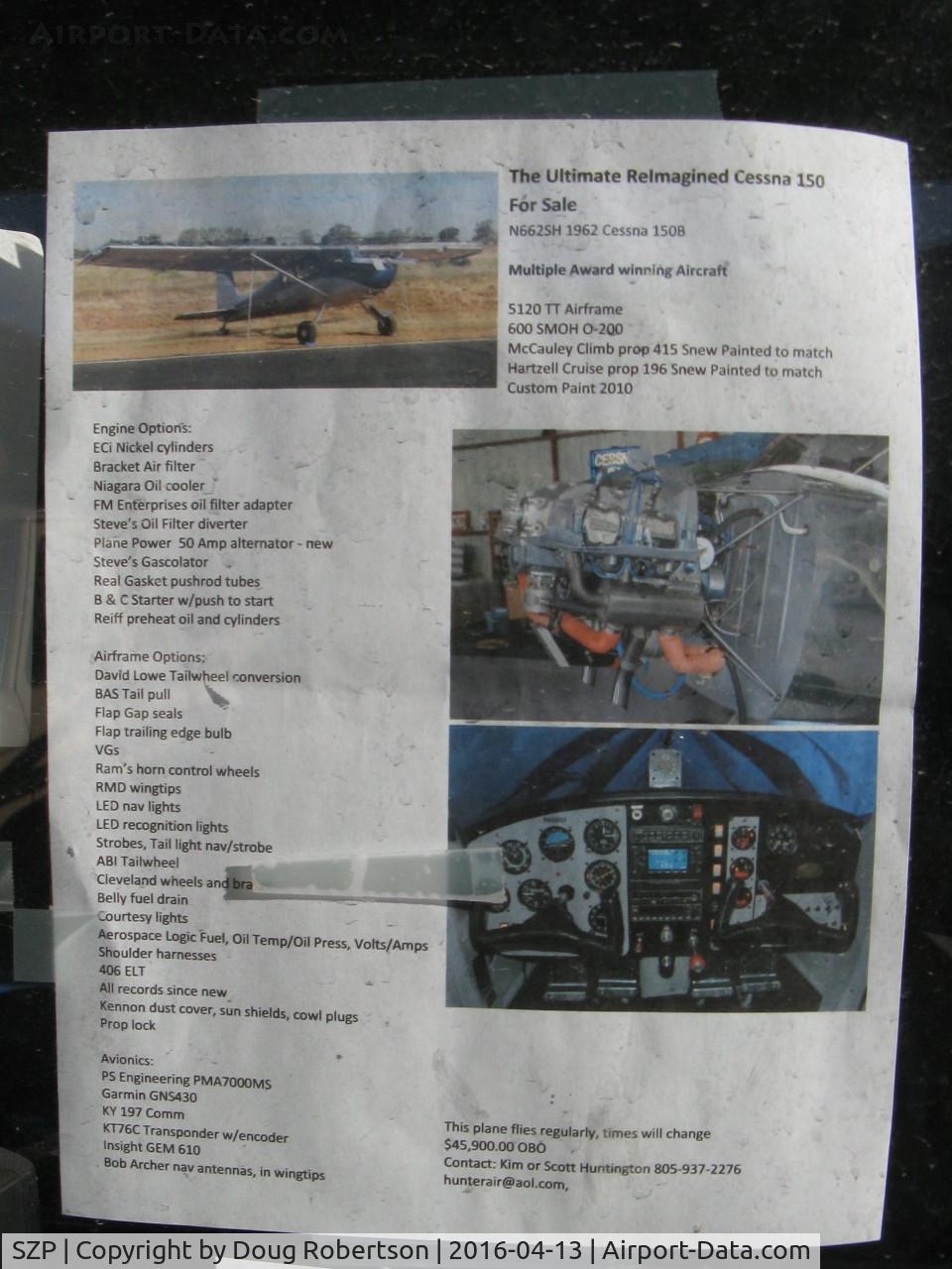 Santa Paula Airport (SZP) - Aircraft FOR SALE posting