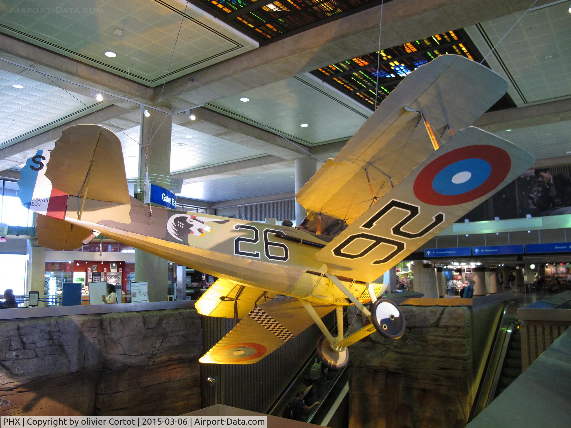 Phoenix Sky Harbor International Airport (PHX) - A real Spad XIII is in the terminal 3
