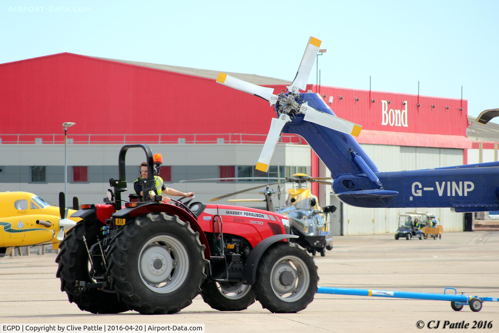 Aberdeen Airport, Aberdeen, Scotland United Kingdom (EGPD) - Bond Offshore Helicopters - apron action at Aberdeen EGPD