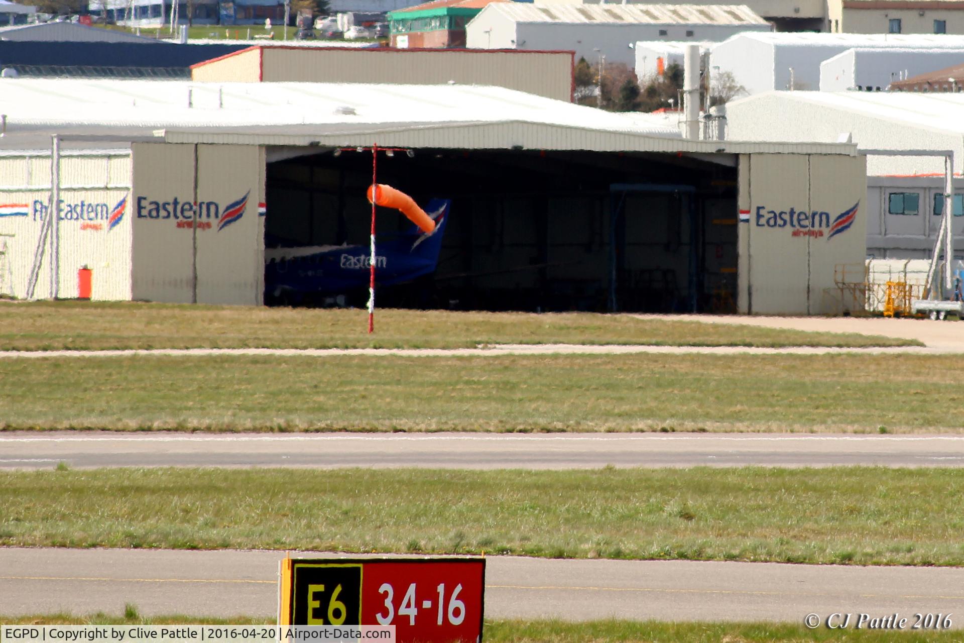 Aberdeen Airport, Aberdeen, Scotland United Kingdom (EGPD) - Eastern Airways hangar at Aberdeen EGPD