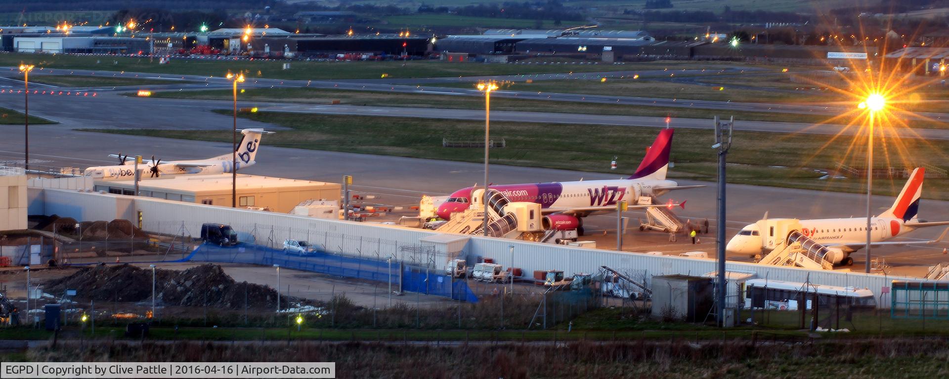 Aberdeen Airport, Aberdeen, Scotland United Kingdom (EGPD) - Aberdeen Airport - evening action at EGPD