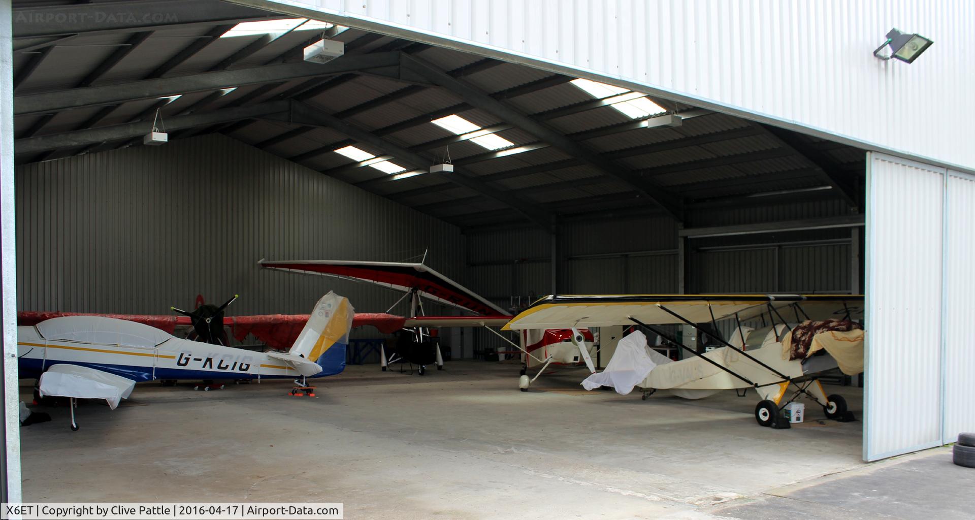 X6ET Airport - Hangar view - Easterton Gliding field, Elgin, Moray.