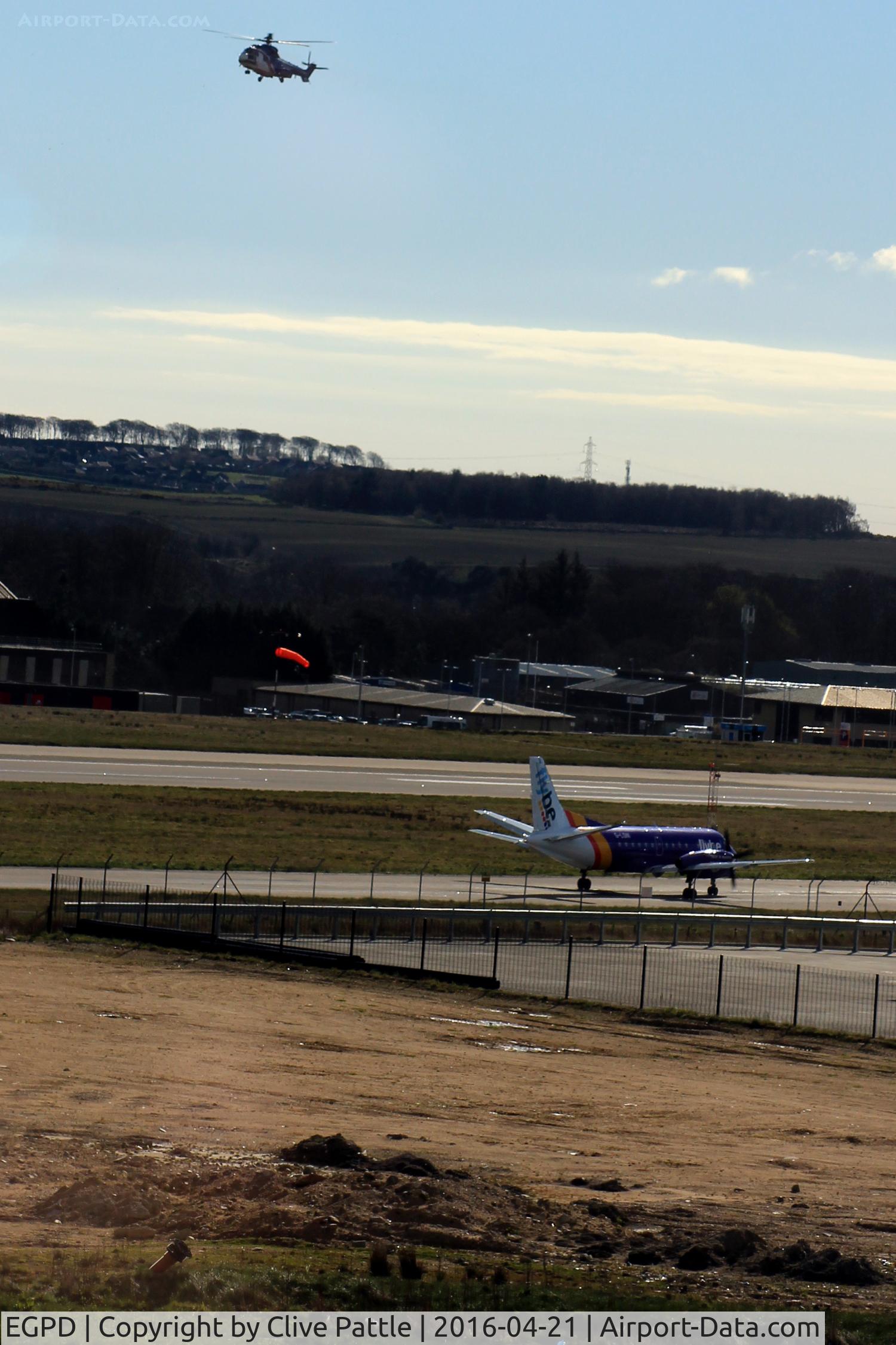 Aberdeen Airport, Aberdeen, Scotland United Kingdom (EGPD) - Looking south-east at Aberdeen EGPD