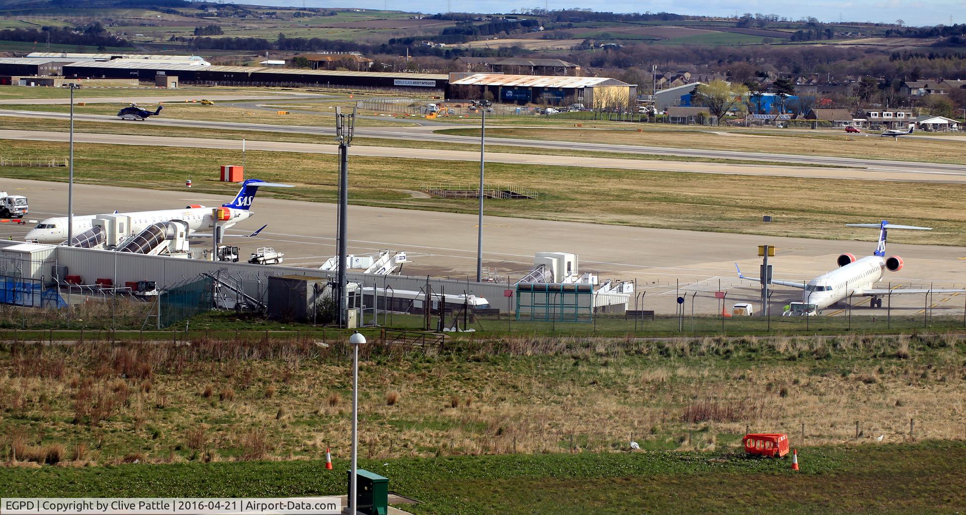 Aberdeen Airport, Aberdeen, Scotland United Kingdom (EGPD) - Main apron at Aberdeen EGPD
