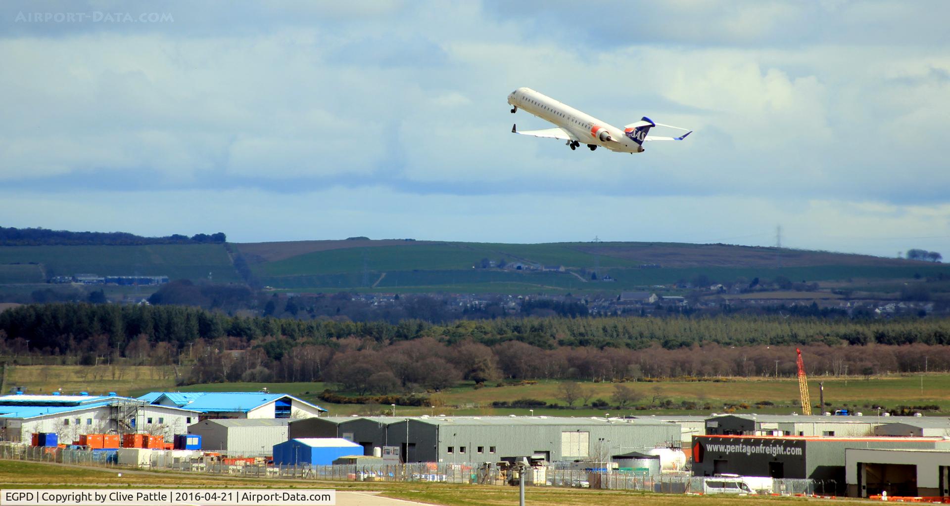 Aberdeen Airport, Aberdeen, Scotland United Kingdom (EGPD) - North-east view at Aberdeen EGPD