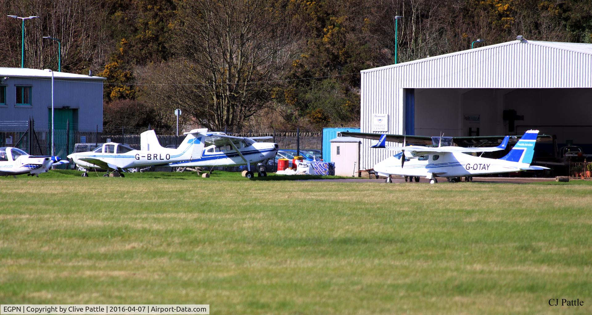 Dundee Airport, Dundee, Scotland United Kingdom (EGPN) - Dundee Riverside EGPN/DND - The Tayside Aviation engineering hangar.