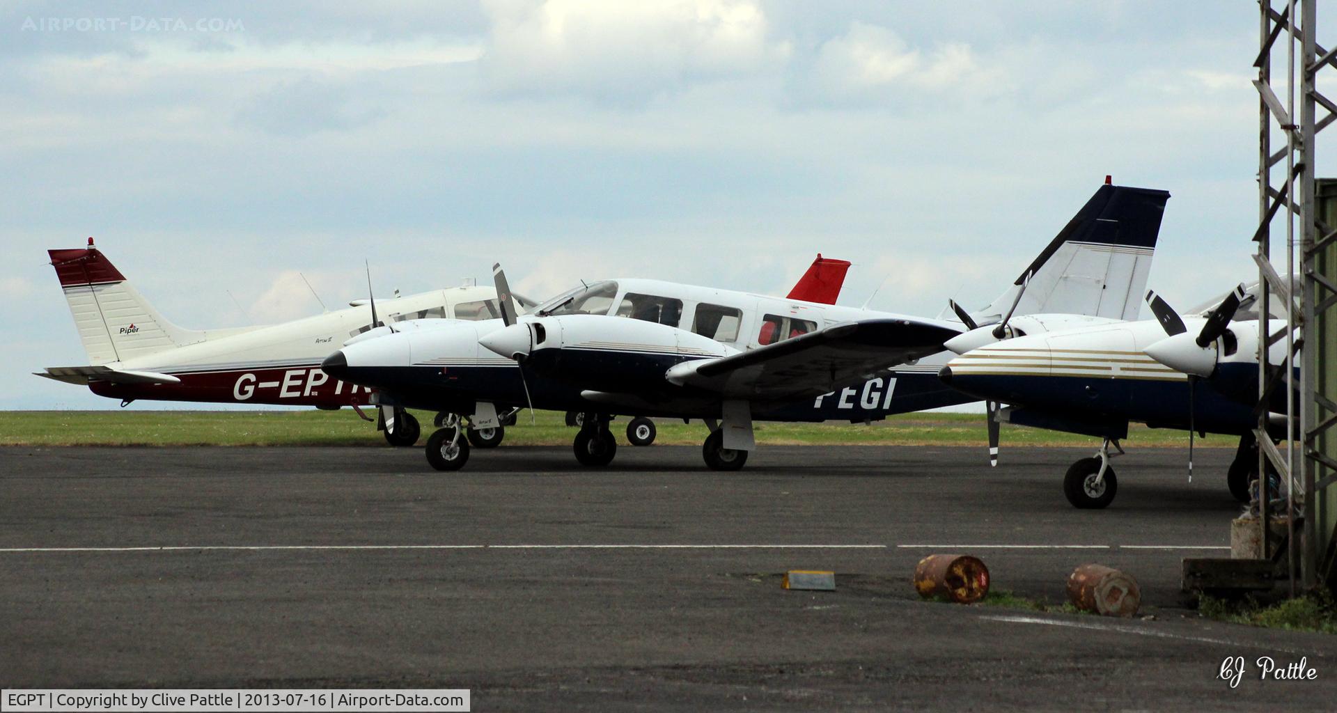 Perth Airport (Scotland), Perth, Scotland United Kingdom (EGPT) - Crowded apron at Perth EGPT