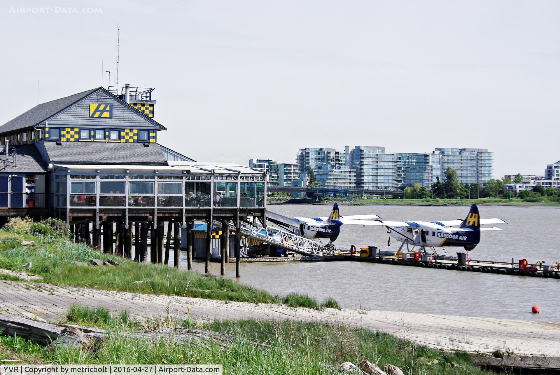Vancouver International Airport, Vancouver, British Columbia Canada (YVR) - Harbour Air operations.
Note ramp from tarmac to water.