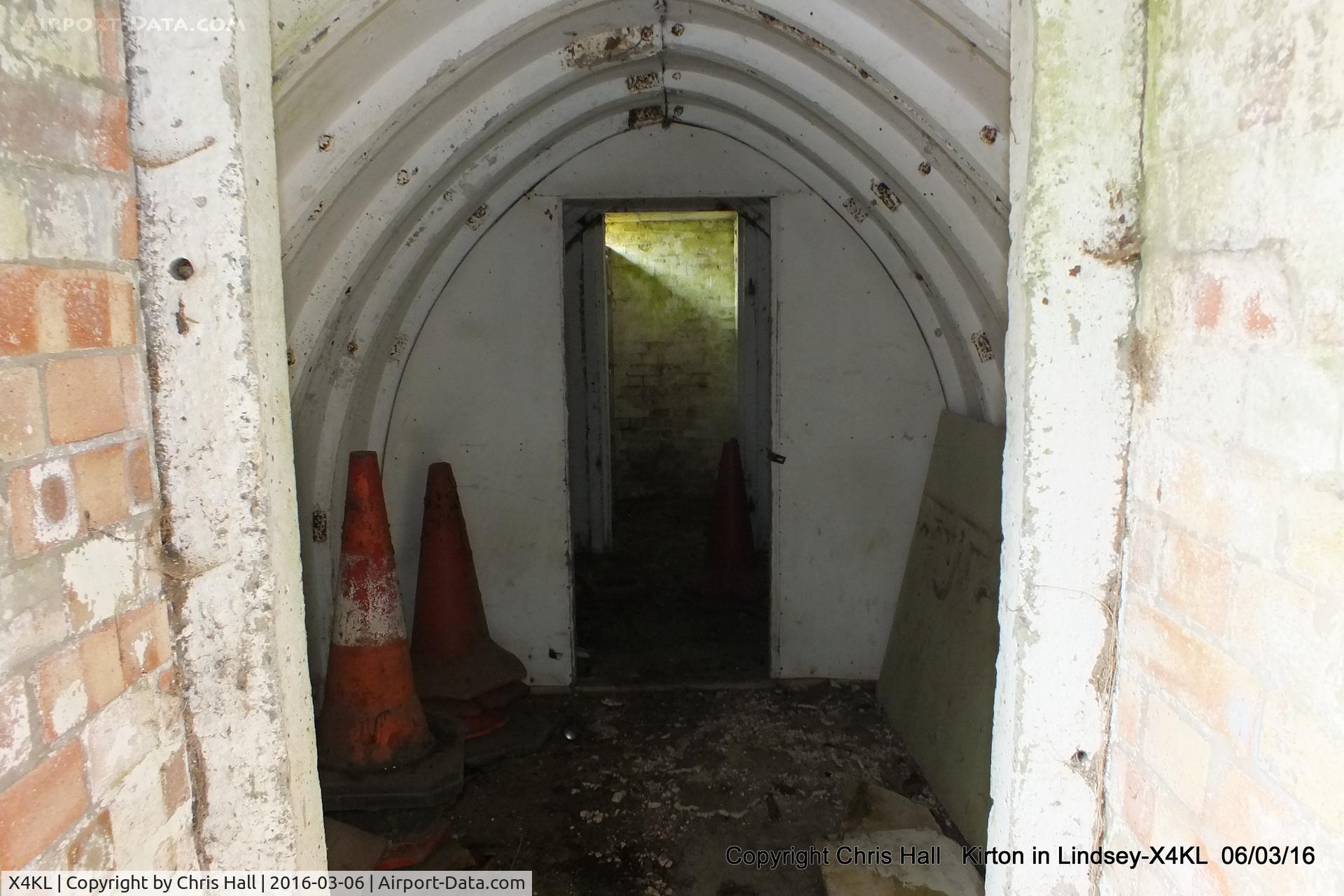 X4KL Airport - shelter at one of the fighter pens at Kirton in Lyndsey
