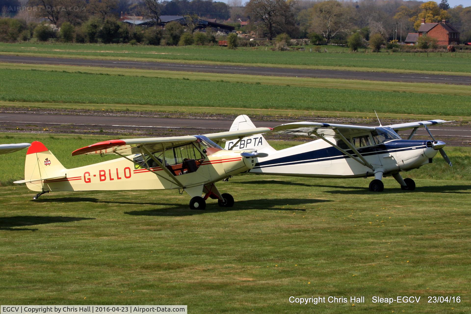 Sleap Airfield Airport, Shrewsbury, England United Kingdom (EGCV) - visitors at the Vintage Piper fly in, Sleap