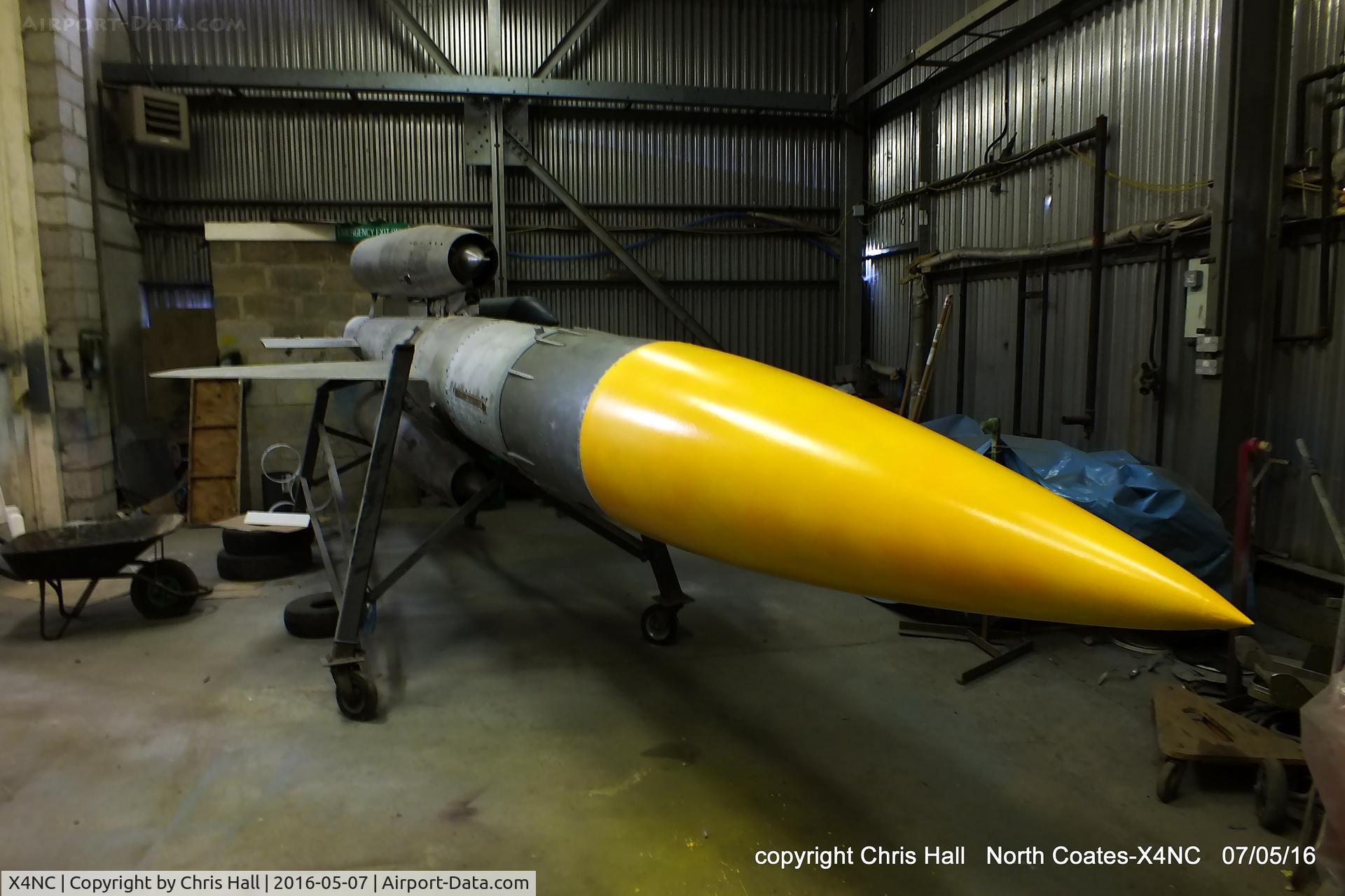 X4NC Airport - Bristol Bloodhound  surface-to-air missile under restoration at North Coates, it will eventually become thier Gate Gaurdian 