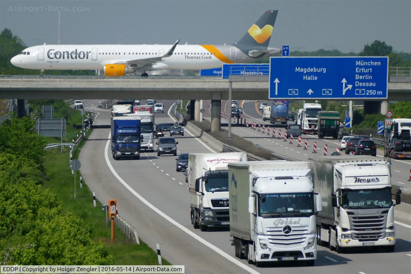 Leipzig/Halle Airport, Leipzig/Halle Germany (EDDP) - Inbound traffic on twy W....