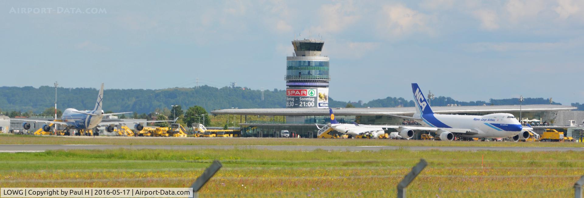 Graz Airport, Graz Austria (LOWG) - LOWG loading two Jumbos from All Nippon Cargo and ABC Cargo with the RedBull AirRace planes