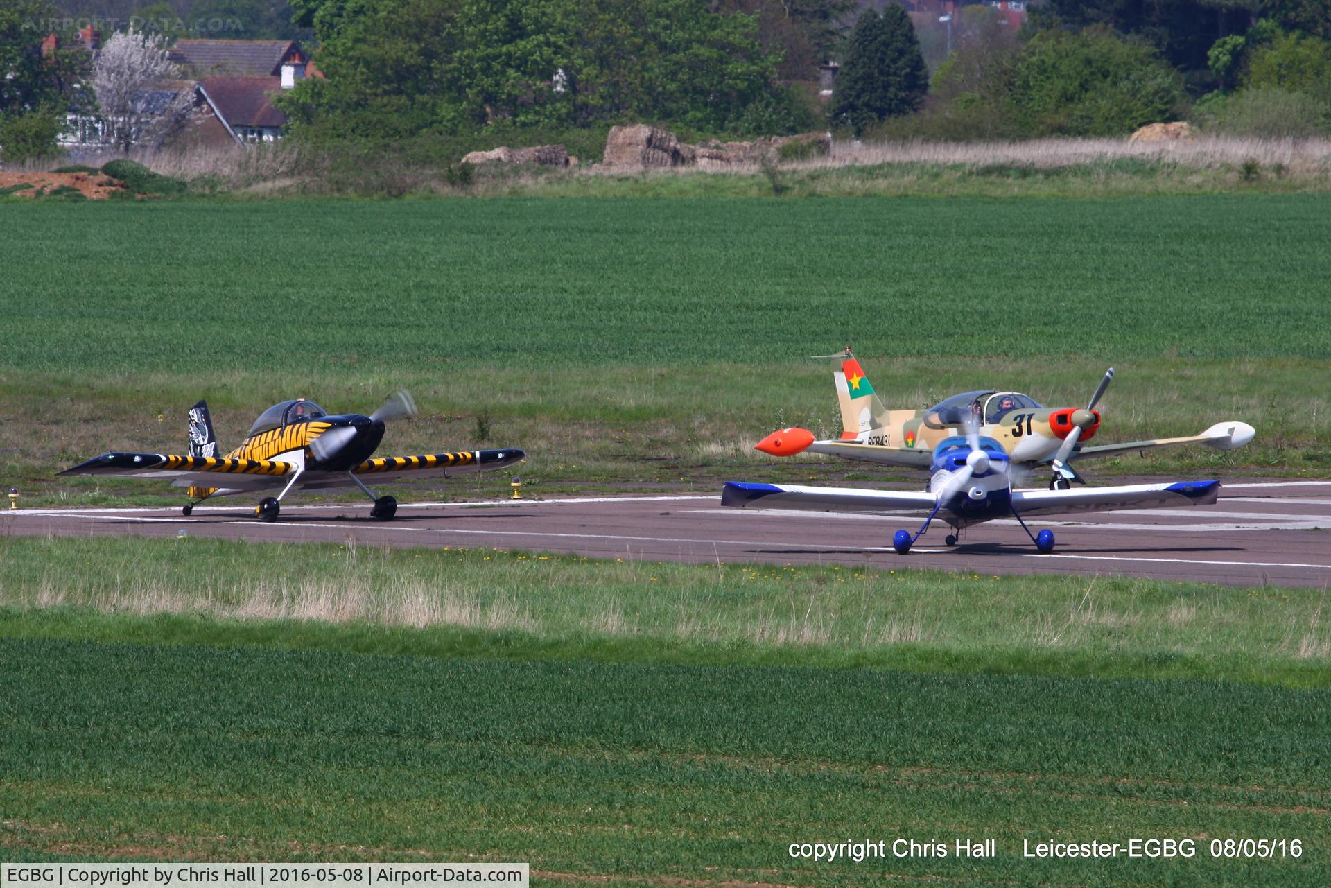 Leicester Airport, Leicester, England United Kingdom (EGBG) - waiting for the start of the Royal Aero Club air race at Leicester