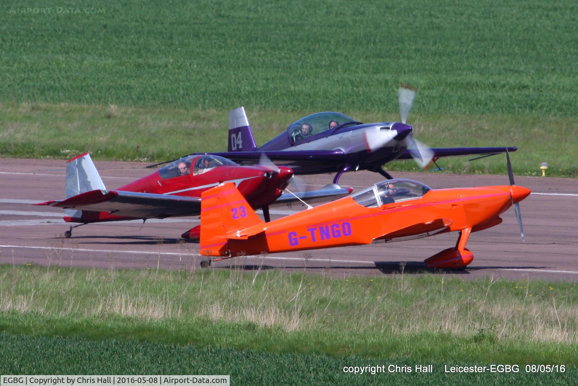 Leicester Airport, Leicester, England United Kingdom (EGBG) - waiting for the start of the Royal Aero Club air race at Leicester