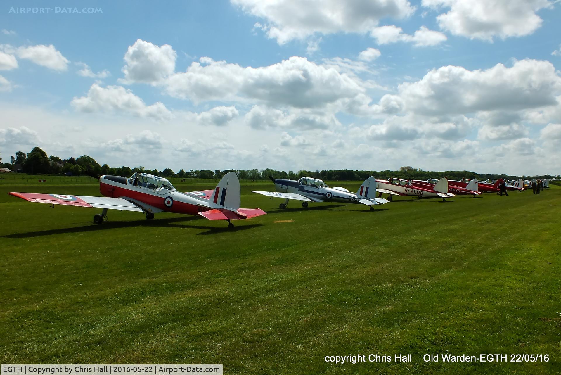 EGTH Airport - 70th Anniversary of the first flight of the de Havilland Chipmunk  Fly-In at Old Warden