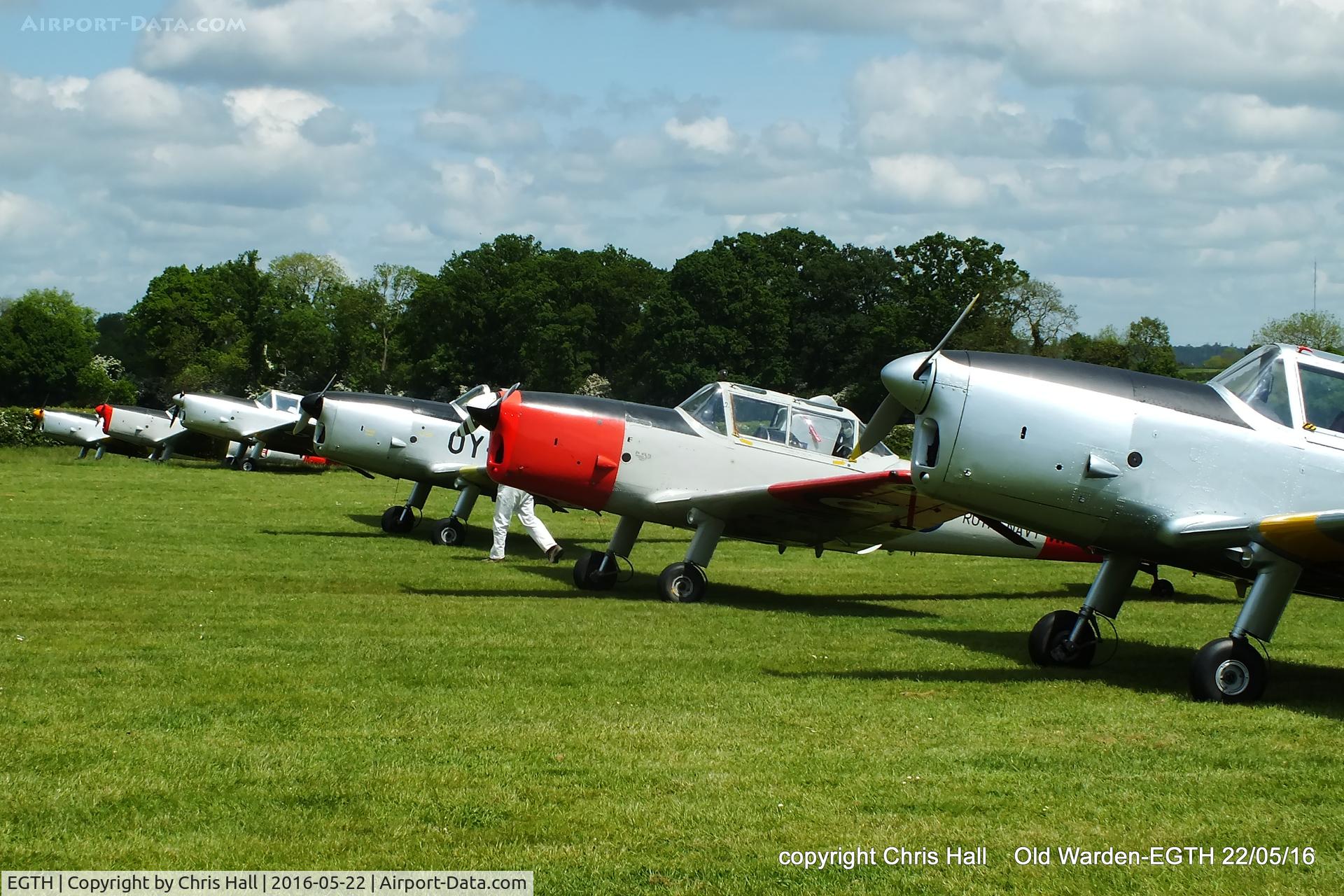 EGTH Airport - 70th Anniversary of the first flight of the de Havilland Chipmunk  Fly-In at Old Warden