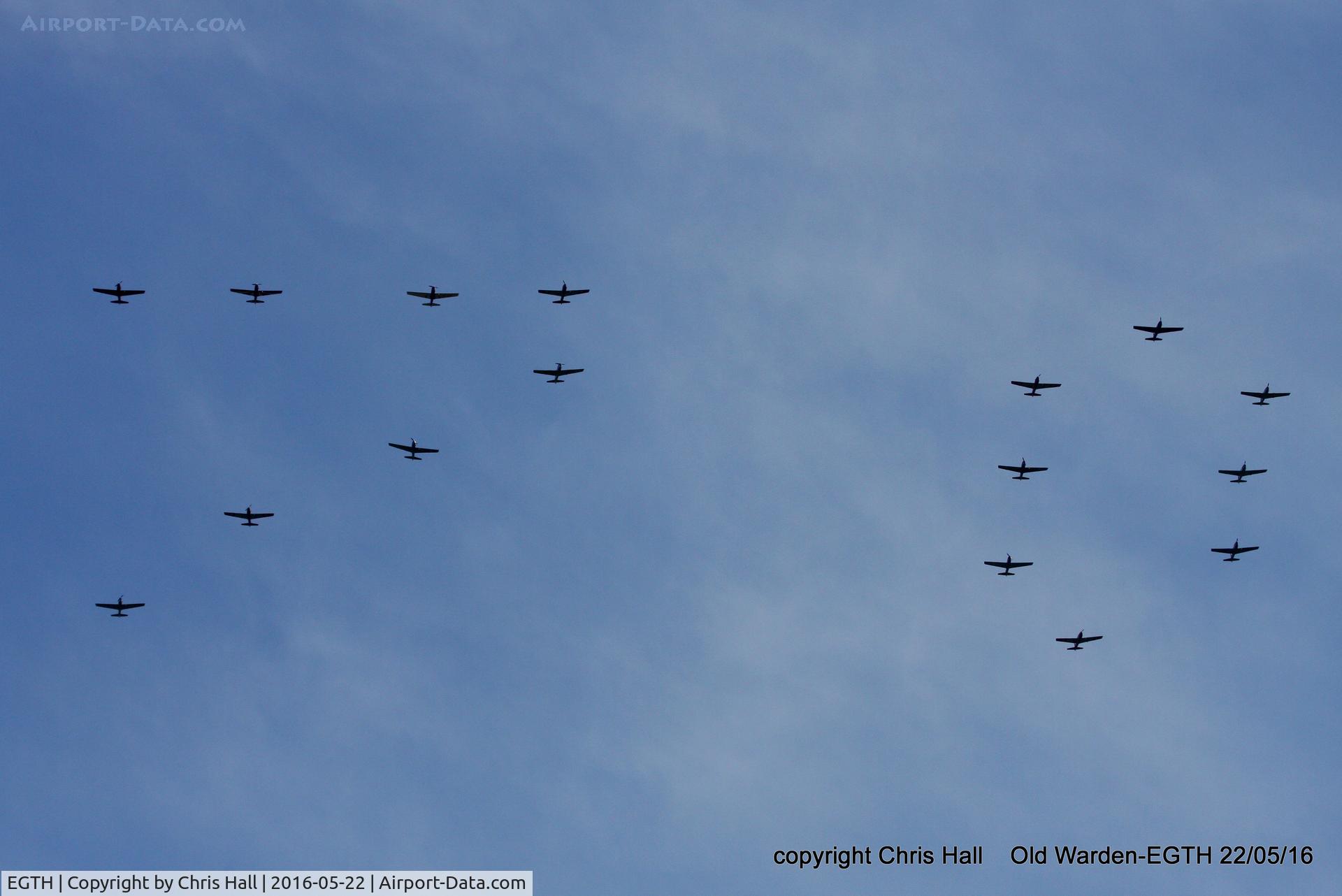 EGTH Airport - 70th Anniversary of the first flight of the de Havilland Chipmunk  Fly-In at Old Warden