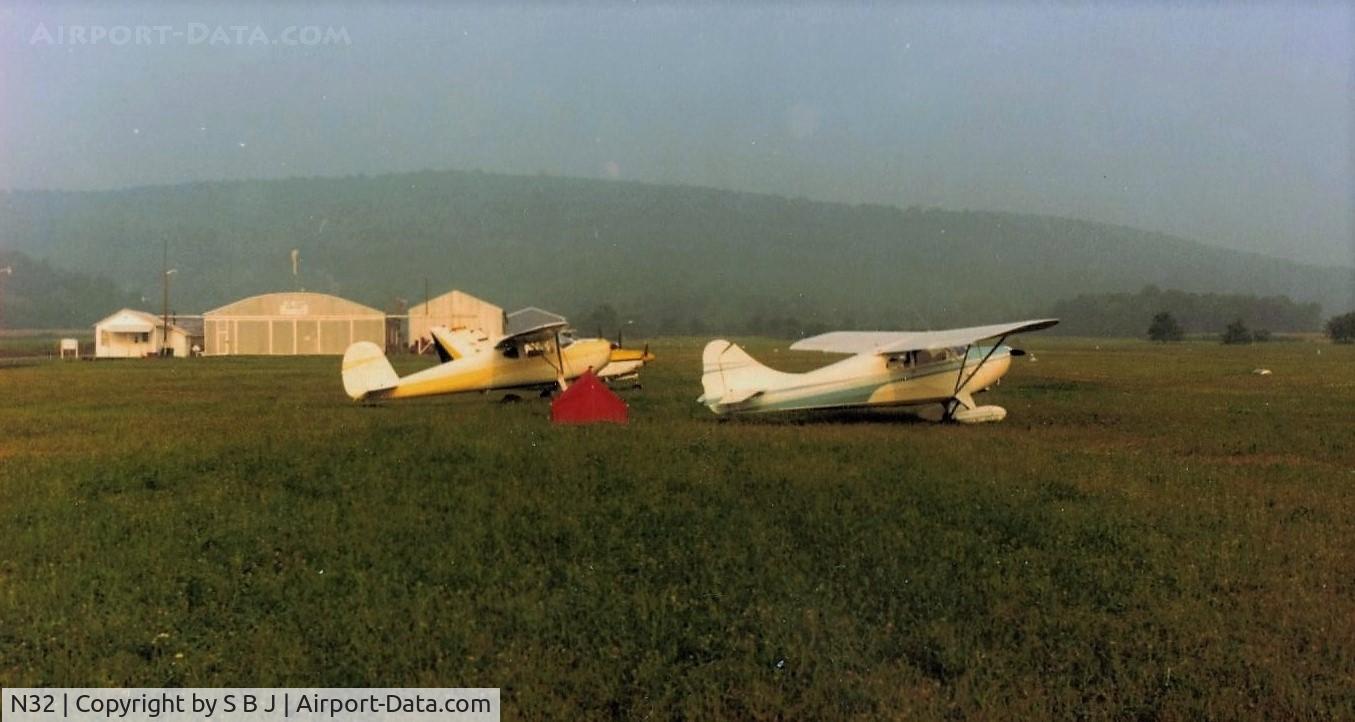 N32 Airport - Early morning at Blue Swan airport in Sayre, Pa. Have seen far to many nice airports like this disappear in my 45 plus years of flying! How sad.