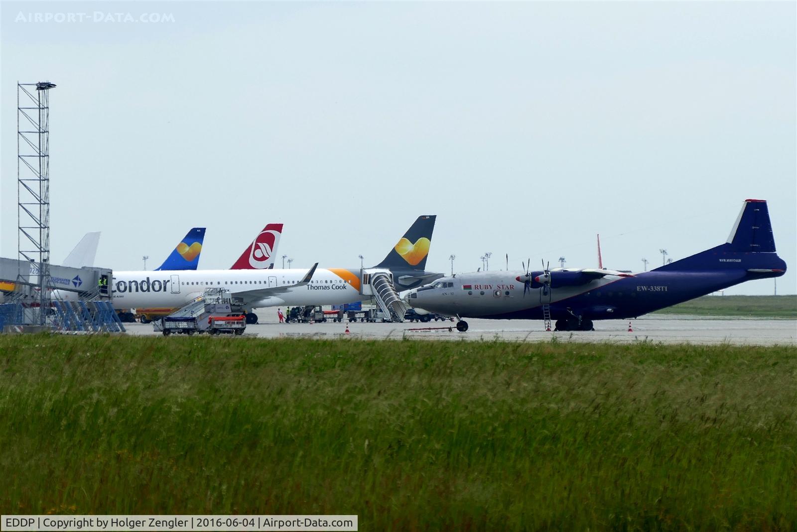 Leipzig/Halle Airport, Leipzig/Halle Germany (EDDP) - At the fence of apron 1.....