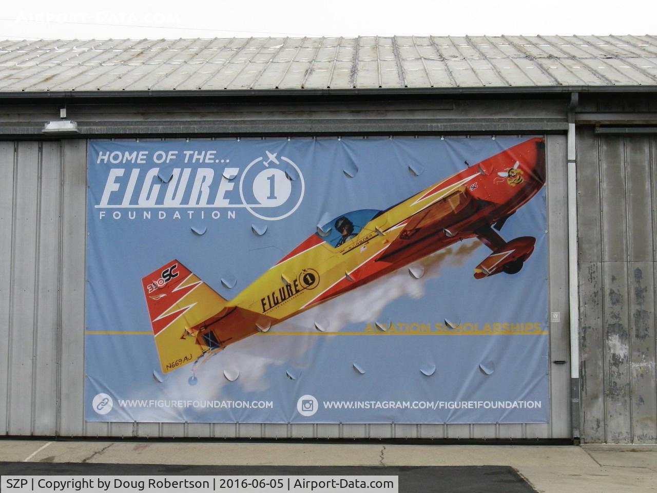 Santa Paula Airport (SZP) - Posted on 24 Beech Taxi Hangar-SZP's largest