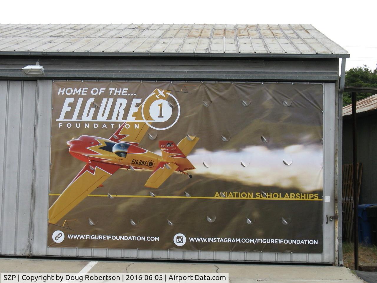 Santa Paula Airport (SZP) - Posted on 24 Beech Taxi hangar-SZP's largest
